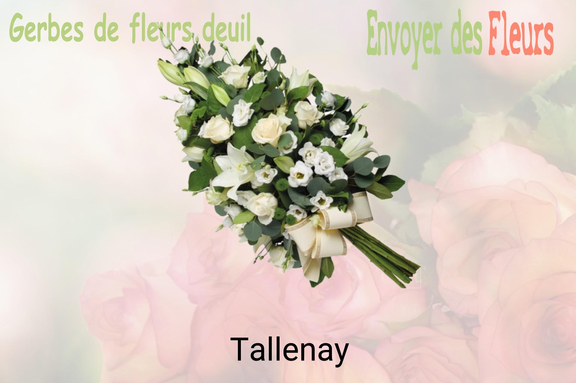 Gerbe de fleurs de deuil livrée à Tallenay